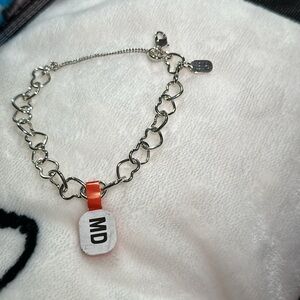 James Avery Heart Link Charm Bracelet BRAND NEW